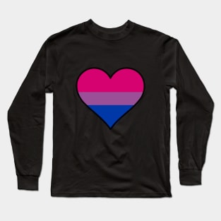 Bi Pride Heart Long Sleeve T-Shirt